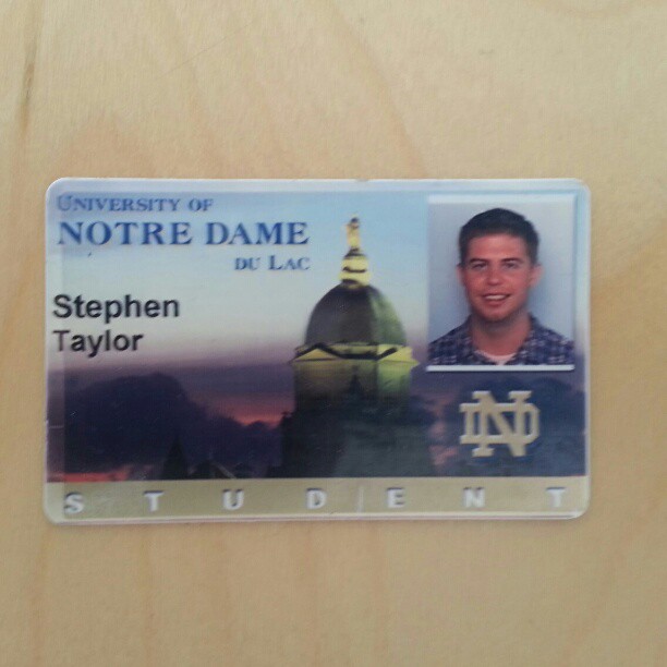 Dug this up for the big game tonight. Go Irish #WeAreND