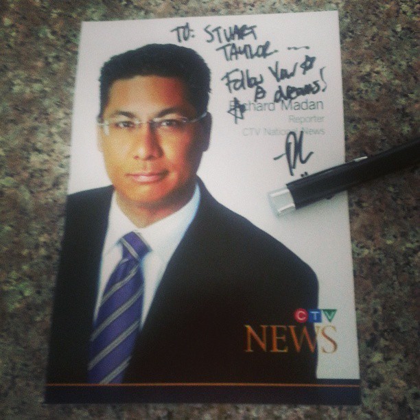 One of my favourite celebrity autographs: @richardmadan