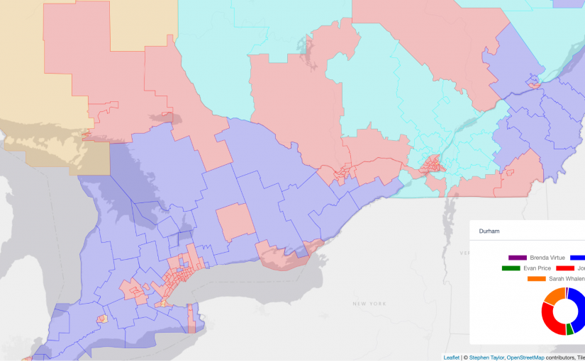 Canadian electoral map