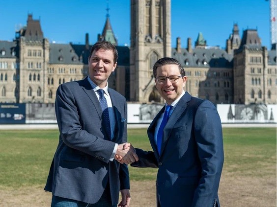 Damien Kurek and Pierre Poilievre